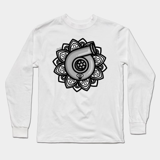 Cutest Turbo - Mandala Long Sleeve T-Shirt by hoddynoddy